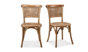 Churchill Dining Chair Light Brown - Set Of Two