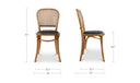 Bedford Dining Chair Light Brown - Set Of Two