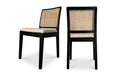 ORVILLE DINING CHAIR BLACK-SET OF TWO