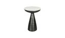 Font Side Table White Marble