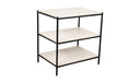 Trine Nightstand White Marble