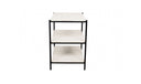 Trine Nightstand White Marble
