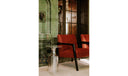 Rassa Accent Table Polished Silver