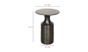 Rassa Accent Table Polished Zinc