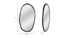 Foundry Oval Mirror Black