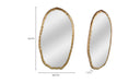 Foundry Oval Mirror Gold