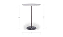 Tori Outdoor Bar Table White Marble
