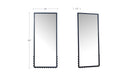 Figaro Floor Mirror Black