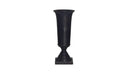 Cassia Cast Aluminum Vase Black