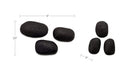 Breton Cast Aluminum Wall Sculpture Black-Set Of 3