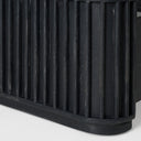 fields - modern black acacia bed