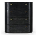 Fields - Modern Black Acacia Mirror