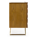 Finley Mid-Century Walnut & Gold Buffet