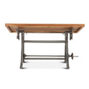 Industrial Loft 62" Adjustable Drafting Desk in Natural, view 3