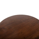 Industrial Modern 40" Round Adjustable Table in Walnut, view 3