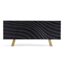 Finley Mid-Century Black & Gold Buffet