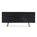 Finley Mid-Century Black & Gold Buffet