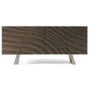 Mason Modern Round Glass & Black Ash Dining Table