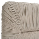 Florence - Modern Beige Velvet + Gold Bed