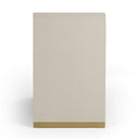 Florence - Modern Beige Leatherette + Gold Dresser