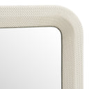 Florence - Modern Beige Leatherette Mirror