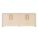 Florence - Modern Beige Leatherette + Gold Buffet