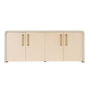 Florence - Modern Beige Leatherette + Gold Buffet