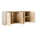 Florence - Modern Beige Leatherette + Gold Buffet