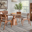 Miles 46" Round Dining in Brownstone, view 5