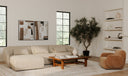Amelia Left Arm Facing Chair Warm White