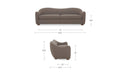 Bria Sofa Brown