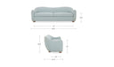 Bria Sofa Light Blue