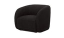 Faye Accent Chair Black Boucle