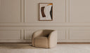 Faye Accent Chair Beige Boucle