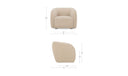 Faye Accent Chair Beige Boucle