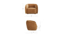 Faye Accent Chair Tan Faux Mohair