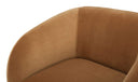 Faye Accent Chair Tan Faux Mohair