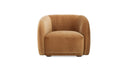 Faye Accent Chair Tan Faux Mohair
