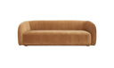 Faye Sofa Tan Faux Mohair