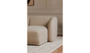 Faye Left Sectional Beige Boucle