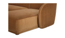 Faye Right Sectional Tan Faux Mohair
