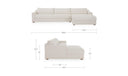 Farrow Sectional Flecked Oat Right