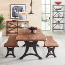 Organic Forge 70" Bench in Raw Walnut, view 2
