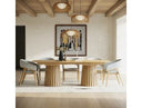 Truman - Mid-Century Modern Natural Oak Extendable Dining Table