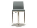 Folsum - Modern White Adjustable Bar Stool