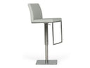 Folsum - Modern White Adjustable Bar Stool