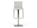 Folsum - Modern White Adjustable Bar Stool