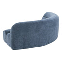 Forman - Modern Blue Fabric Modular Corner Sectional Seat