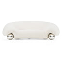 Fortune - Contemporary White Fabric Sofa