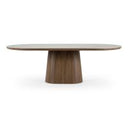 Lunde Cream Fabric and Walnut Arm Dining Chair